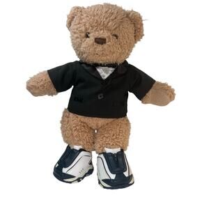 Build A Bear Tuxedo Teddy Bear Groom wearing Sketchers Sneakers